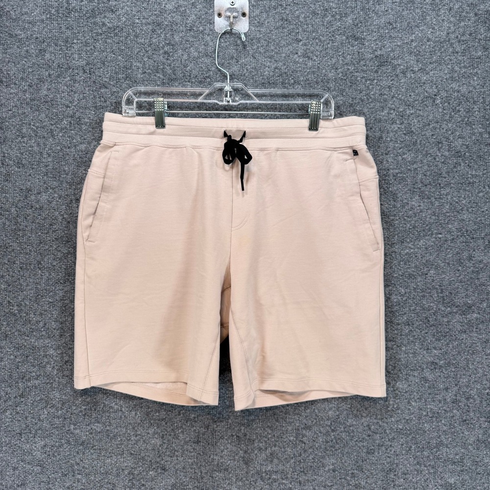 Tommy John Shorts Mens Large Peach Sweatshorts Stretch Lounge Athleisure Casual